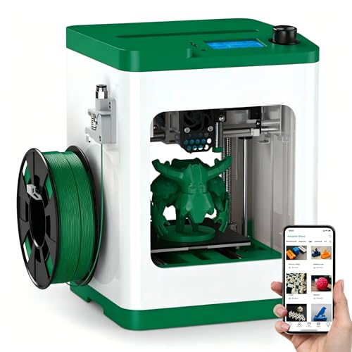 Upgraded Tina2S 3D Printer, HEPHI3D 3D Printers WiFi Cloud Printing Auto Bed Leveling, Fully Assembled Mini 3D Printers for Beginners, Silent Print, Fully Open Source DIY 3D Printer for Home, School