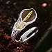 YUANYIRAN Ring Für Frauen Einstellbar - S925 Elegante Calla-Lilien-Blumen-Open-Band-Ringe, Naturedelsteine ​​Handgemachtes Einzigartiges Edles Schmuckgeschenk Für Weihnachten Verlobung Geburtstag
