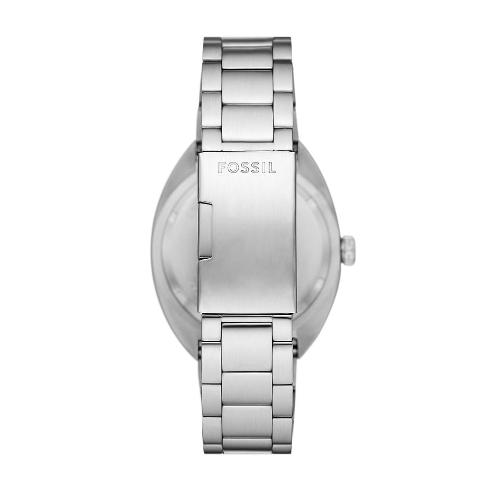 Fossil Orologio Breaker da uomo, movimento al quarzo a tre lancette con data e cinturino in acciaio inossidabile o silicone