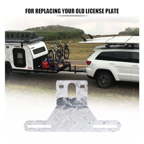 image for smilfuy Aluminum Trailer License Plate Light Bracket, Vehicle Heavy-Du