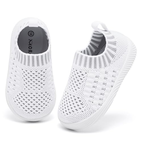 Image of MORENDL Baby Toddler Walking Socks Non-Slip Breathable Unisex Casual Sneakers