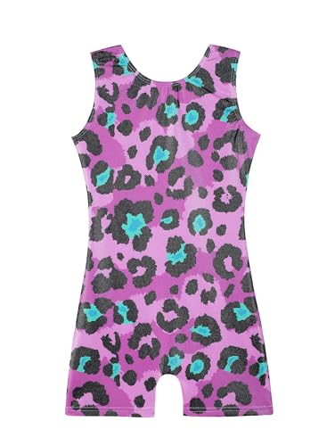 Image of HOZIY Gymnastics Leotards for Girls Unicorn Aurora Rainbow Mermaid Dinosaur Cupcake Sparkle Biketard Toddlers Kids Children