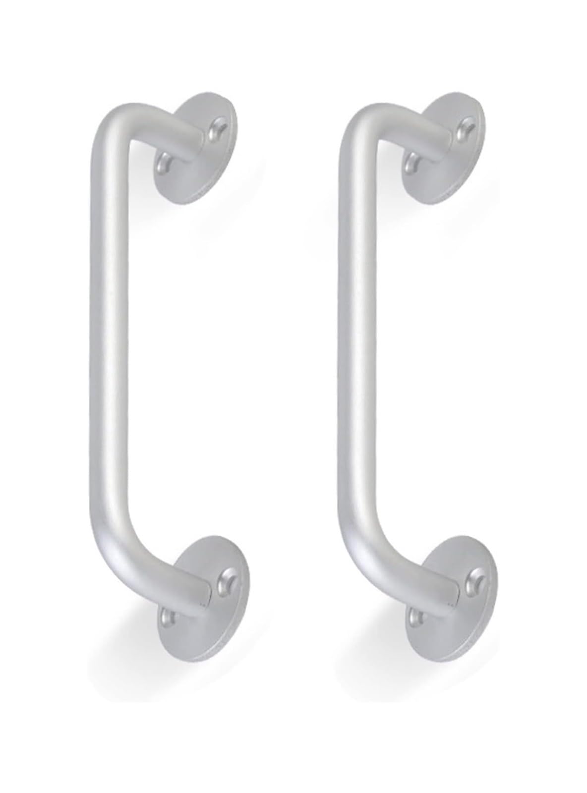 Opeximatun Kitchen Cupboard Handles, 2 Pcs Aluminum Alloy Cupboard Drawer Handles Multicolor 128-192 mm Hole Distance(Silver,Hole Distance 160Mm)