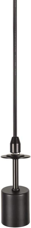 Aspen Creative, Beige, 75035-11 One Hanging Pendant Ceiling Light with Transitional Empire Fabric Lamp Shade, 14" Width