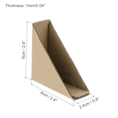 QUARKZMAN 100 Stück Verstellbarer Eckenschutz Kantenschutz, 6 x 6 x 2cm Karton Kantenschutz, Schutz für Große Bilderrahmen, Verpackung, für Kartons Umzug & Versand, Braun