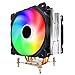 Yanluo 4 rury grzewcze. procesor Cooler 120mm. PWM 4. Szpilka RGB PC. Cichy kompatybilny z Intel LGA 2011 1150 1151 1155 x79 x99 Kompatybilny AMD AM4 AM3 CPU Wentylator chłodzący I5. rejoicing