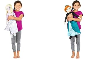Franco Disney Frozen 2 Elsa & Anna Kids Bedding Super Soft Plush Cuddle Pillow Buddies