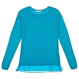 DKNY Jeans Womens Layered Look Long Sleeve Sweater