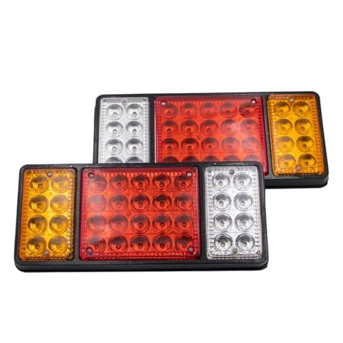 HONGYISM Juego Pilotos Traseros Luz Trasera LED Freno Marcha Atrás, Intermitente Parada Coche, Barco, Remolque, Camión, Furgoneta, UTE, Caravana, Impermeable