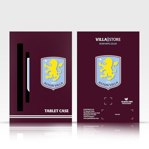 Housse cuir Aston Villa Fire Max 11 protection portefeuille compatible Amazon Fire 11
