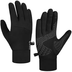 Running Gloves Touchscreen Anti-Slip Winter Lightweight Thermal Liner Gloves Men Women for Sports Cycling