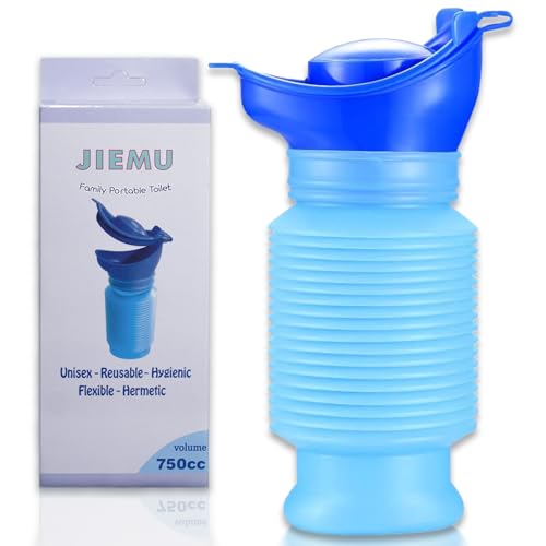 Lpluziyyds Scalable Emergency Urinal, 750ml Portable Toilet for Car, Portable Mini Outdoor Camping Travel Shrinkable Personal Mobile Toilet Potty Pee Bottle for Kids Adult