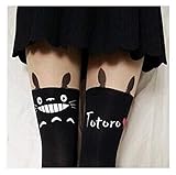 medias totoro Densidad: 20D, 120D YUNGYE Medias Mujeres Medias Lindas Cola Leggins Hembra Arco Pantyhose Sheer Medias Medias (Color : W024 Totoro, Size : One Size)