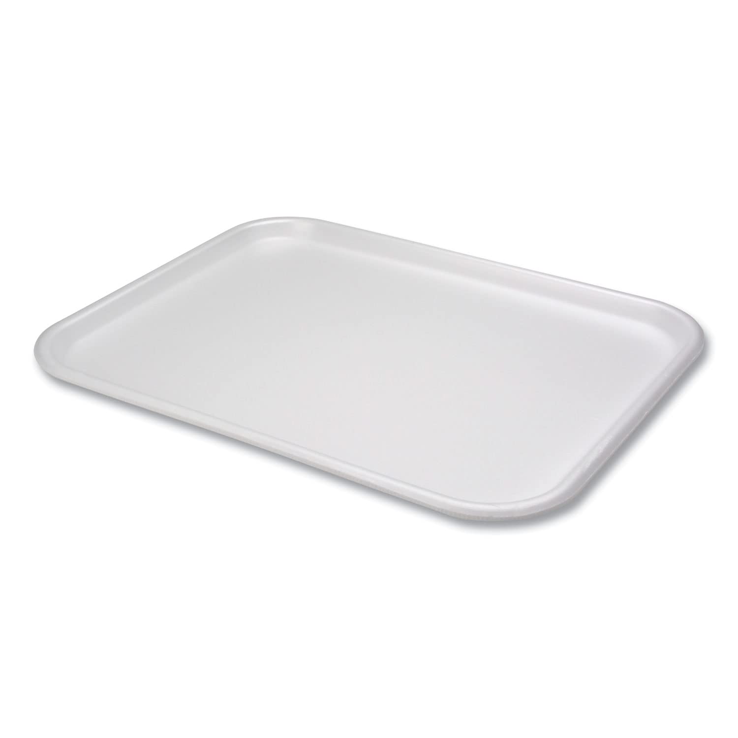 Pactiv Evergreen Supermarket Tray, #1216, 16.25 x 12.63 x 0.63, White, Foam, 100/Carton