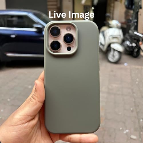 Image of Liquid Silicone Case Compatible for iPhone 13 Pro Max | Slim Back Cover | Soft Touch Bumper | Shockproof Drop Protection | Microfiber Cloth Inside | Sleek Solid Design