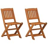 Ccslina Kinder-Esszimmerstühle 2er Set aus massivem Eukalyptusholz wetterfeste klappbare Outdoor-Stühle mit ergonomischem Design für Kinder, platzsparend, leicht zu reinigen, ideal für Garten