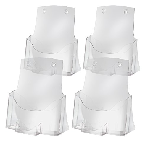 Sigel LH111 Porta-folletos de sobremesa acrylic, acrilico resistente a UV, para A4 (4 unds)