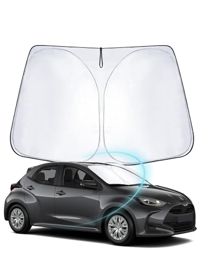 WEIPIN Parasol Compatible con Toyot-a Yari-s/Yari-s Cross 2020-2023 2024, Parasol de Coche para Parabrisas Delantero para Yari-s Accessori con refrigeración Anti UV, protección Interior