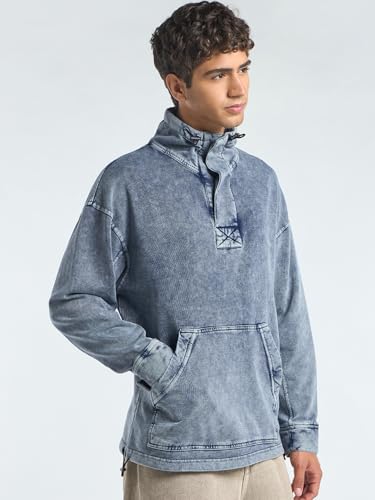 Pull col roulé chaud homme coupe ample pour éviter le froid hivernal