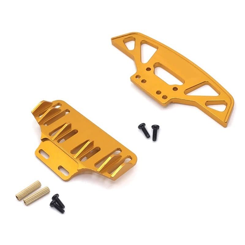 Pare-chocs arrière Wltoys K969 métal jaune pour circuits de drift indoor
