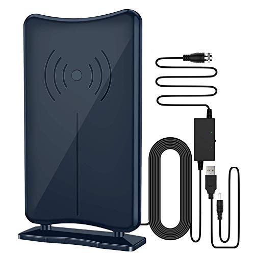 Antena TV,Senli Interior/Exterior de Alta Ganancia magnética Estable y Fuerte 150 millas Capacidad de recepción 36 pies con 4K 1080P HD VHF UHF Antena de TV más reciente para todo 2020
