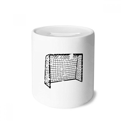 Tirelire football noir en céramique - Cadeau idéal d'anniversaire enfants et adultes