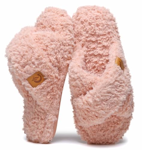 SMajong Zapatillas de Estar por Casa Mujer Invierno Antideslizantes Cálido Pantuflas Comoda Suaves Slippers Felpa Punta Abierta Chanclas Zapatos Rosa 36/37 EU SMajong Zapatillas de Estar por Casa Mujer Invierno Antideslizantes Cálido Pantuflas Comoda Suaves Slippers Felpa Punta Abierta Chanclas Zapatos Rosa 36/37 EU