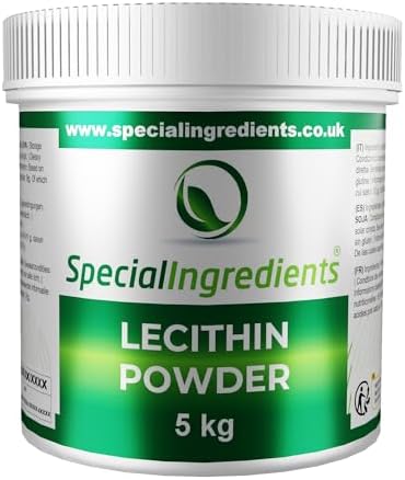 Lecithin Powder 5kg Premium Quality - Suitable for Vegans, Non-GMO, Gluten Free – Recyclable Container