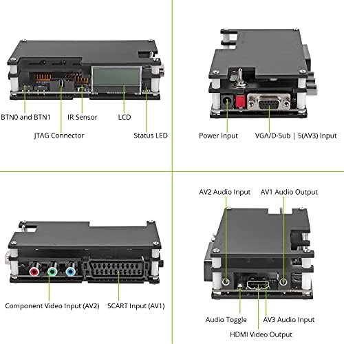 LiNKFOR OSSC Open Source Scan Converter v1.6 SCART Component and VGA to HDMI Ideal for Zero lag RGB Retro Gaming Game Console SFC MD SS PS2 Wii