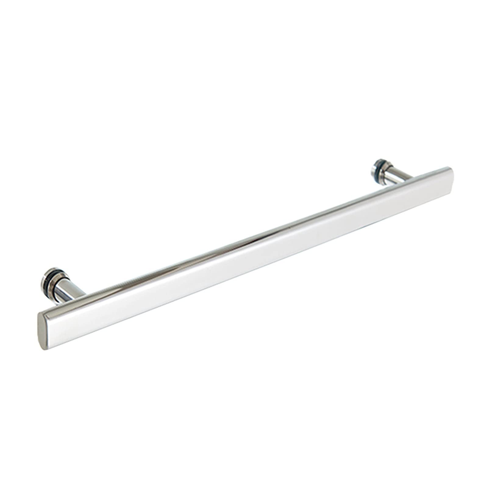 Wdsopk Stainless Steel Glass Door Push-Pull Handle Polish Chrome Towel Bar | Stainless Steel Shower Door Knob | Interior Shower Screen Door Pull Push Button | Barn Glass Door Handles