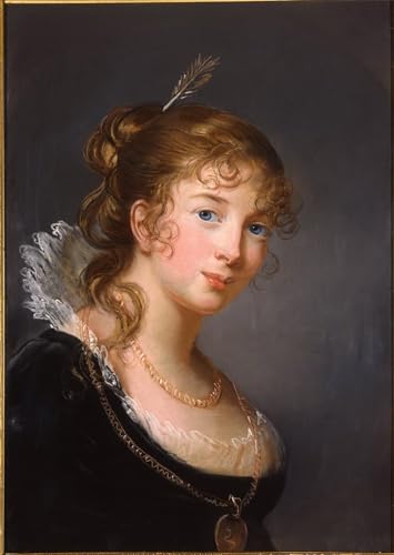Peinture murale Princesse Radziwill Vigée Lebrun pour salon chic
