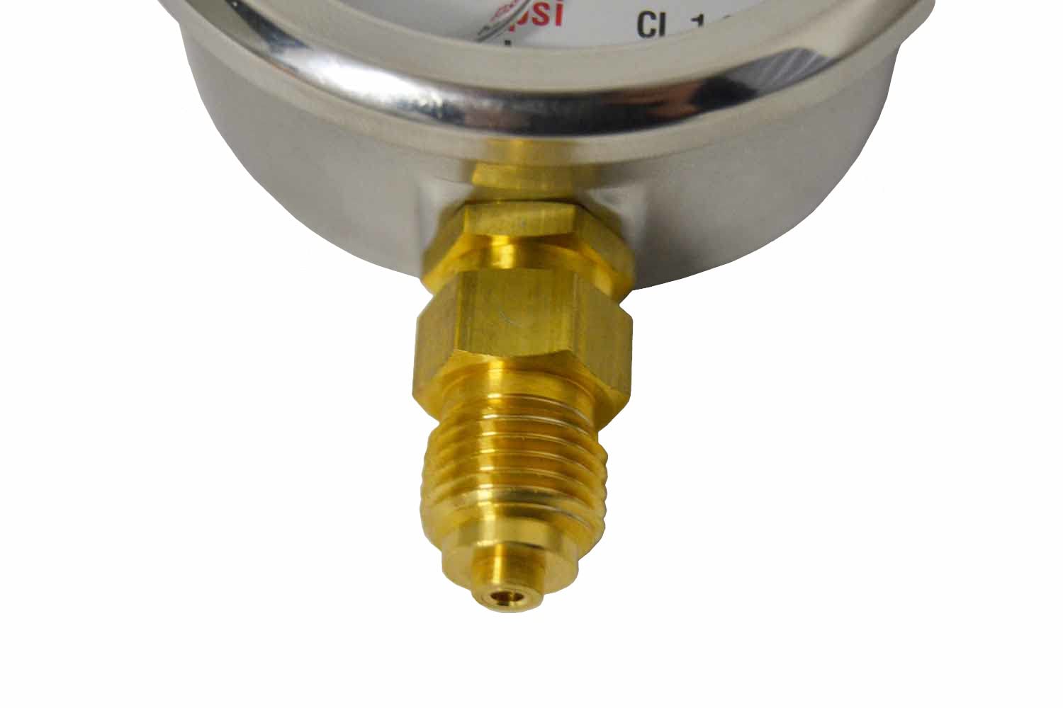 Manometer mit Glyzerienfüllung Ø 63mm Anschluss unten mit BSPP Anschlussgewinde (GLYMAN63UR1/4" 0-1000bar)