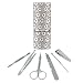Eggs Sunny Side Up Stainless Steel Manicure Pedicure Grooming Beauty Care Travel Kit