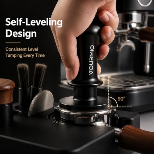 Image of 51mm Espresso Tamper, Spring Loaded Self leveling Coffee Tamper