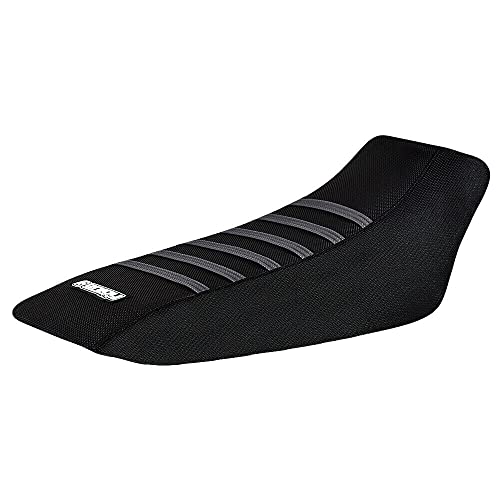 Enjoy Mfg Seat Cover - Compatible Fit for 1993-2005 Honda Sportrax 90 TRX 90 - #247 (All Black/Grey Ribs)