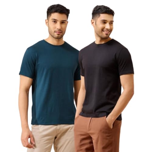 Image of Wellbi Bamboo Men's Tshirt - Ultra-Soft, Breathable & Sustainable | Premium Cotton Blend for Supreme Comfort | Stylish & Eco-Friendly T-Shirt for Men | Tshirt Men Cotton