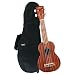 Kala KA-15S Mahogany Soprano Ukulele with FREE Deluxe Stronghold brand soprano uke soft case gig bag