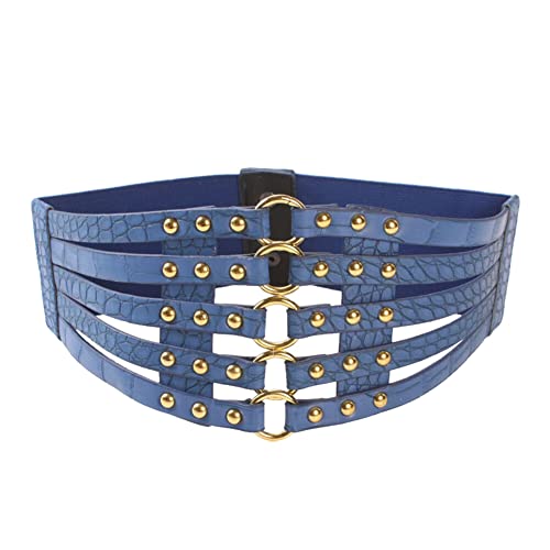 Women Corset Waist Belt - Wide Elastic Waist Cincher Belt for Dresses - Vintage Ladies Waspie Waist Belt