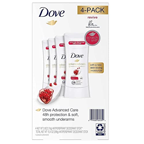 Dove Advanced Care Antiperspirant 2.6 Ounce Pack 4