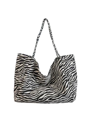 Image of MakeMeChic Women's Leopard Tote Bag Cheetah Oversize Shoulder Bag Weekender Bag