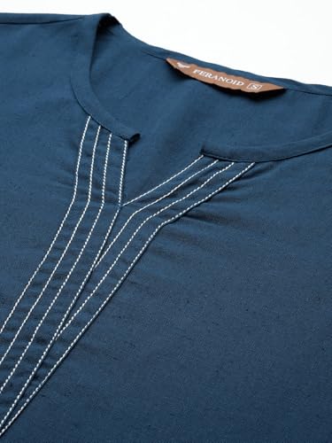 Image of Elegant Short Kurti for Women - 3 /4 Sleeves | Round Neck | (S to XXL)