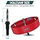 JatilEr 150MM Lochsäge, Lochsägen Set Kit Durchmesser Hochleistungs-Lochschneidöffner Bimetall-Lochsäge für Holz Aluminium Eisenblech Rohr Kunststoff usw. (rot)