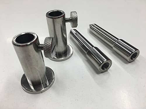 Supports de scène TMC acier inoxydable embase de fixation et écrous blocage inserts