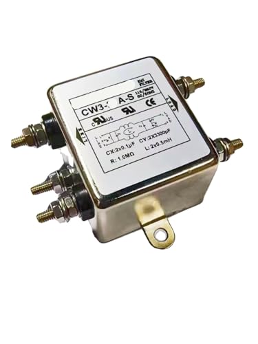 MANGAO CW3-10A-T CW3-20A-S 6A Single-Phase 220V line Filter Harmonic Purification Reactor CW3L2 (Size : CW3-20A-S Bolt)