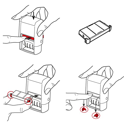 Trodat Printy 4820 Date Stamp, Self-Inking Stamp For Professional And Personal Applications, Months In Letters, Imprint Black Ink, 3/8” X 1-¼”, Eco-Friendly Climate Neutral Product #TOP3