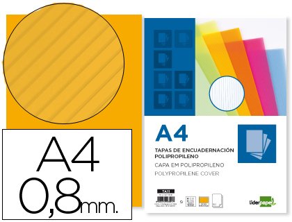 Dossier de reliure A4 plastique ondulé rouge Liderpapel 64098 pour couverture rapport