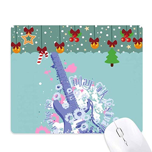 Tapis de souris guitare et musique en caoutchouc antidérapant pour bureau