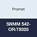 Pramet SNMM 542-OR:T9325 Carbide Indexable Turning Insert, Steel (P25), Heavy Roughing, 0.031" Radius, Negative (Pack of 10)