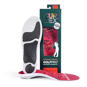 CURREX GolfPro Insoles for Golf Shoes â Arch Support Inserts to Improve Balance, Stability, Comfort & Performance, Help with Foot & Heel Pain Relief â for Men & Women â Low Arch, XS