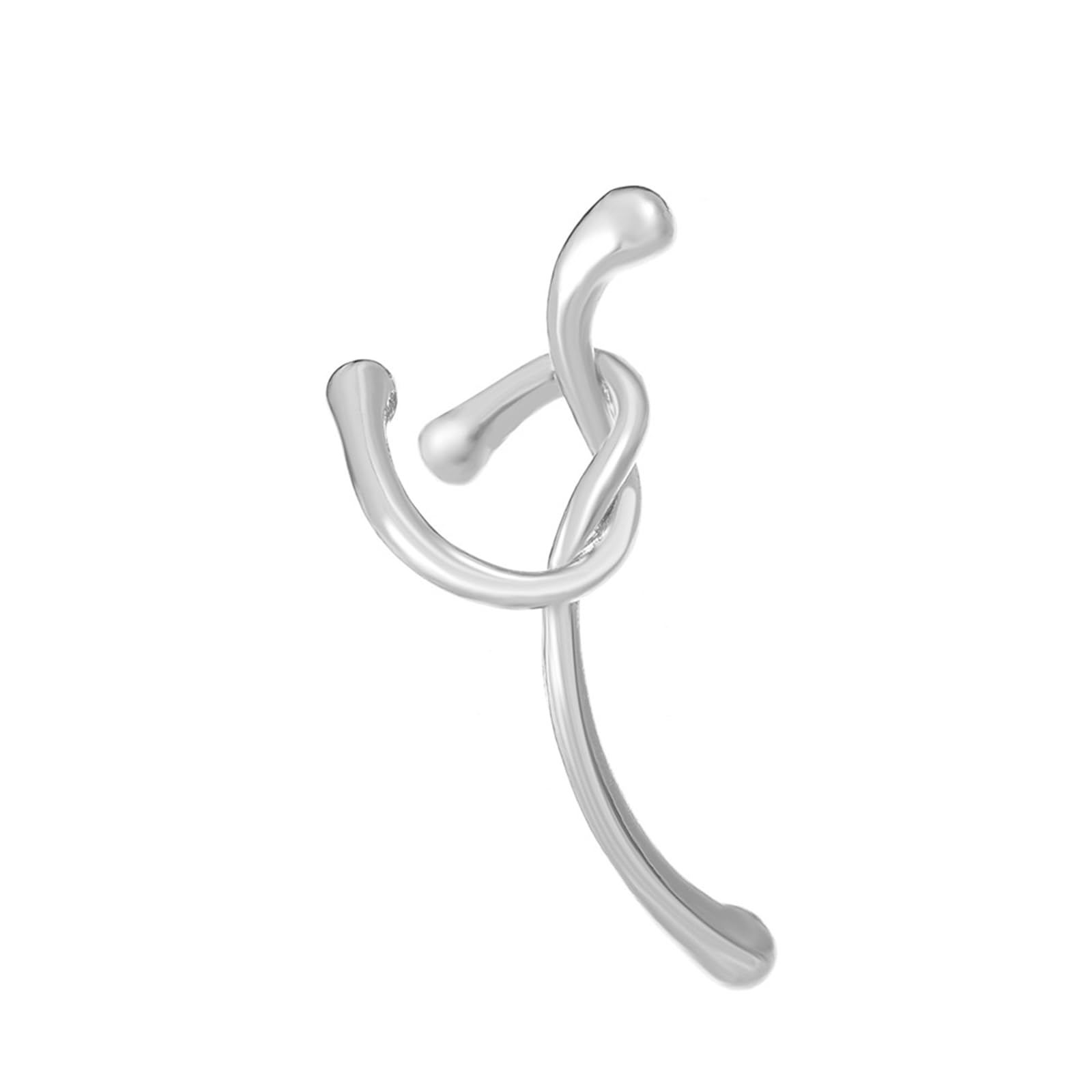 Oro Anudado Oreja Manguito Anudado Simlpe Lineal Manguito Envoltura Pendientes Clip De Cartílago Hélice Falsa En Pendientes No Piercing Oreja Manguito Pendientes De Joyería Para Mujeres